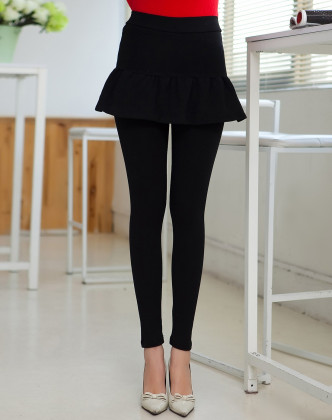 女款黑色修身打底裤