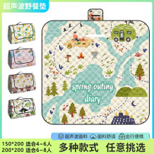野餐垫帐篷内垫加厚防潮防水户外野营装备便携露营草坪地垫可机洗