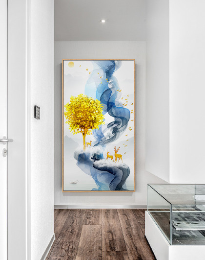 北欧客厅装饰画三联组合沙发背景墙壁画现代简约餐厅简欧挂画