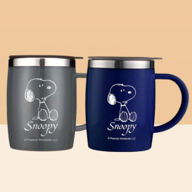 【2个杯子】304不锈钢保温杯咖啡马克杯家用杯子女水杯高颜值