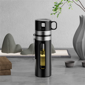 茶水分离泡茶杯男士喝茶茶仓杯大容量运动便携车载双层玻璃水杯子