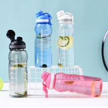 【1L】大容量运动水杯健身手提水瓶斜口直饮杯子便携耐摔太空杯