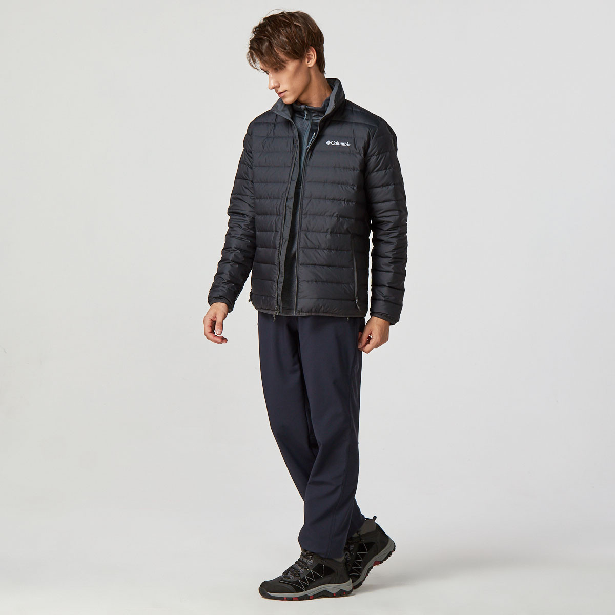 哥伦比亚columbia 轻盈保暖 男款长袖羽绒外套