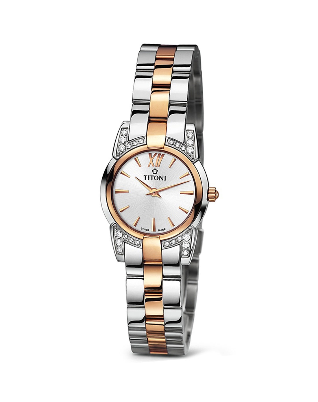 梅花titoni mademoiselle 优雅伊人系列 石英机芯女式腕表 tq42922srg