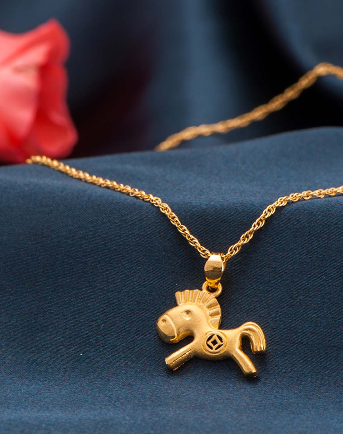 运财小马足金吊坠294克计价