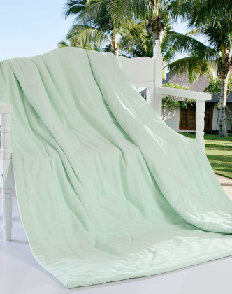 纯色天丝夏凉被浅粉绿220240cm