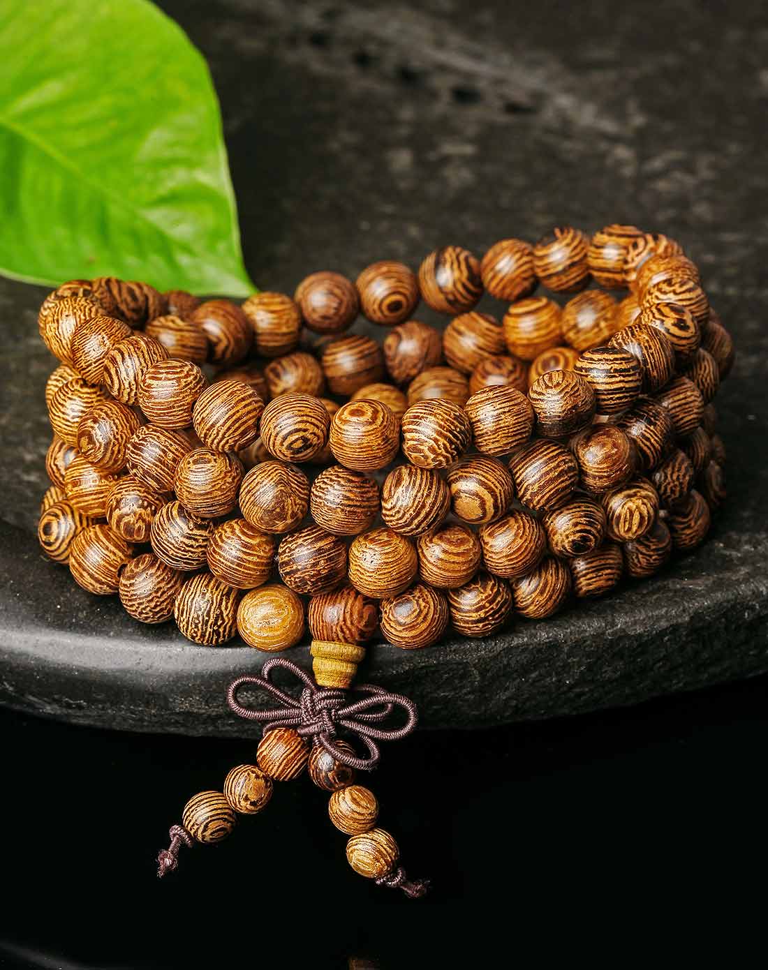 天然非洲鸡翅木顺纹108颗手串