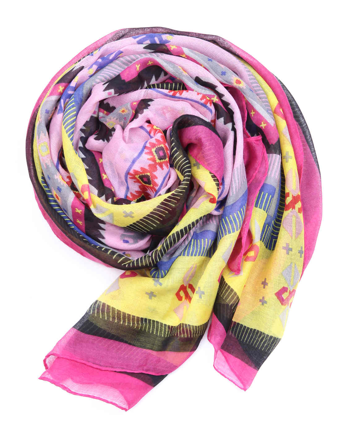 2014秋季女款十字菊花粉色时尚围巾