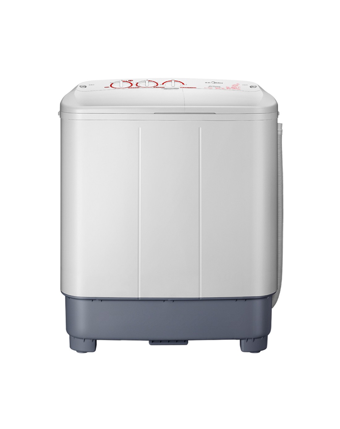 8公斤超大容量双桶洗衣机灰