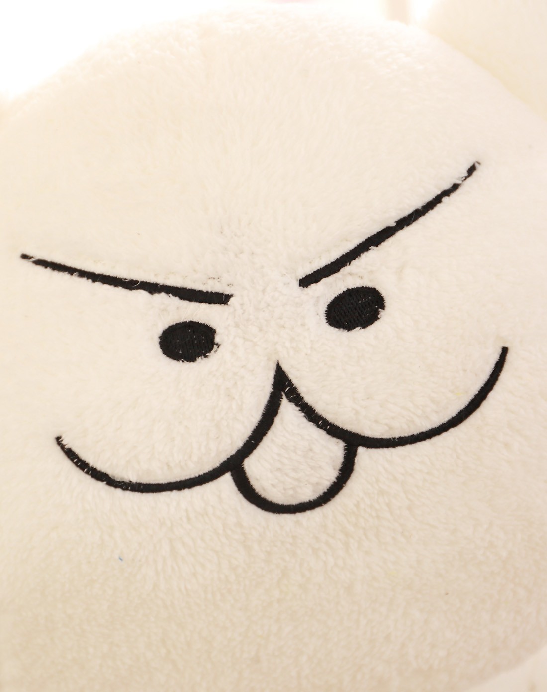 中性白色神经猫公仔80cm坏笑款