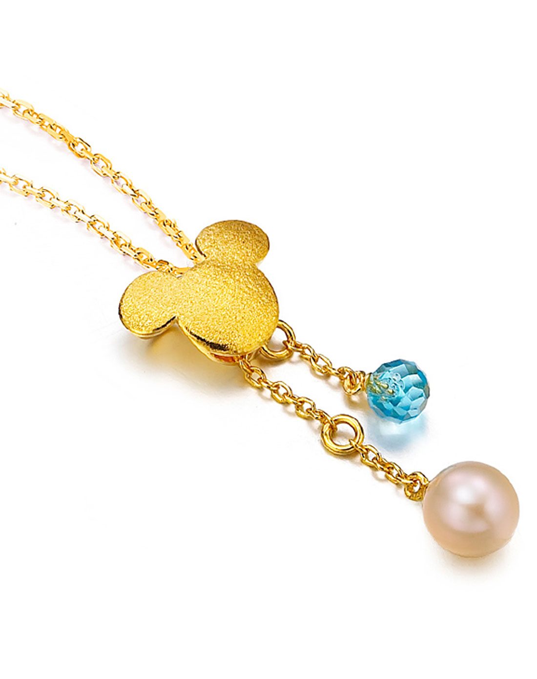 周大福 迪士尼经典系列黄金q版迪士尼米奇足金吊坠