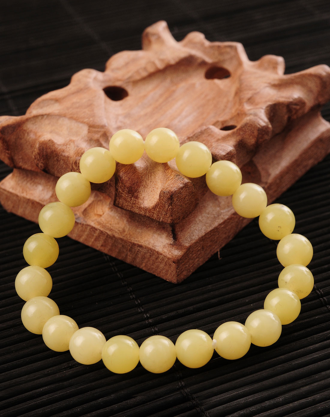 柠檬黄色8mm柠檬石手链