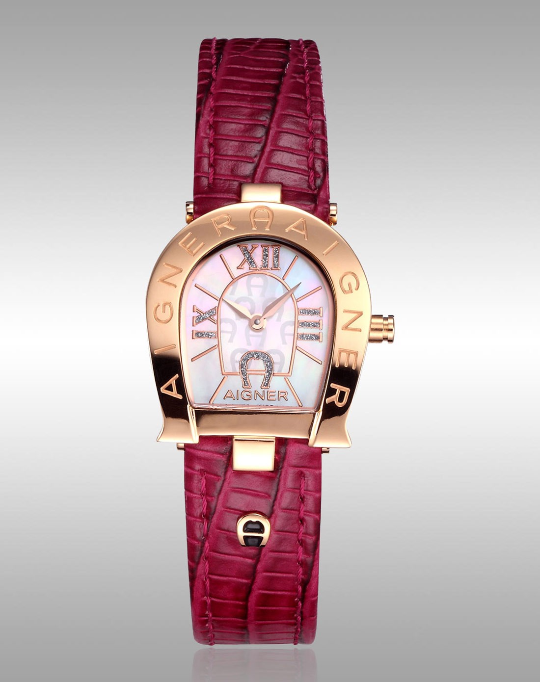 aigner 瑞士原装时尚贝母表盘石英女表