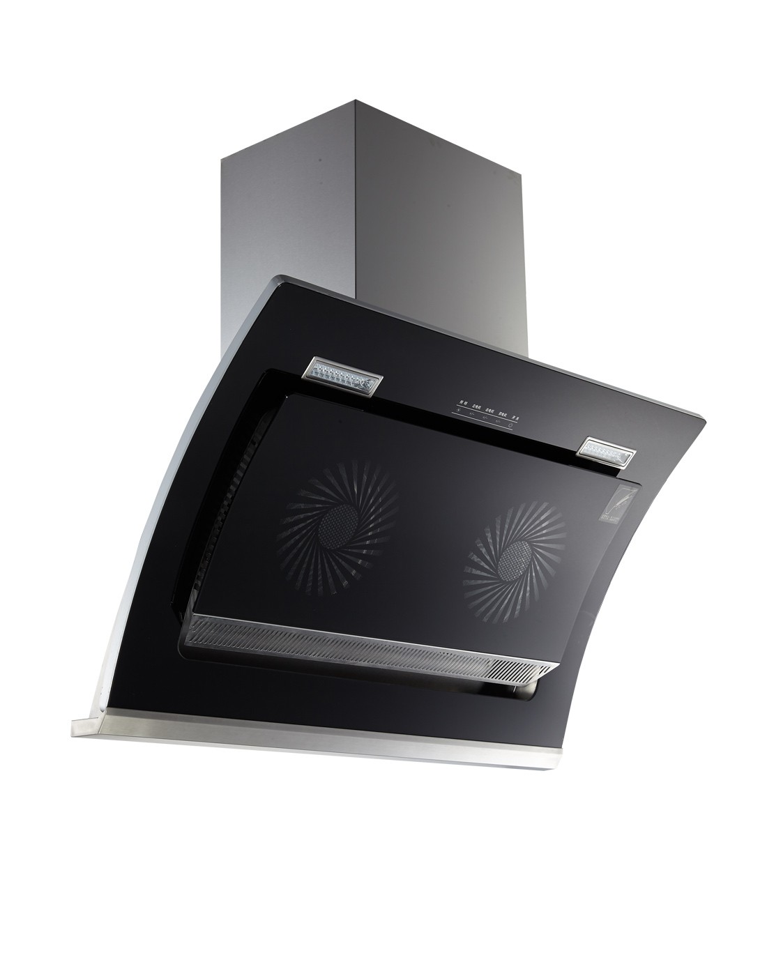 侧吸式弧形玻璃面板油烟机