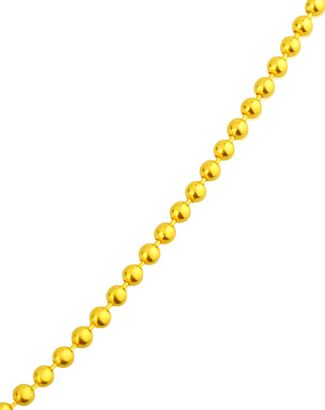 千足金黄金项链0103059佛珠链珠珠链(9.71克)