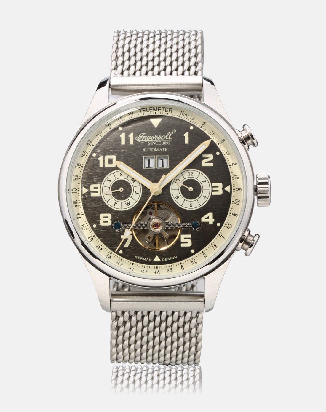 ingersoll英格索尔 crokett系列自动机械男表in1308bkmb