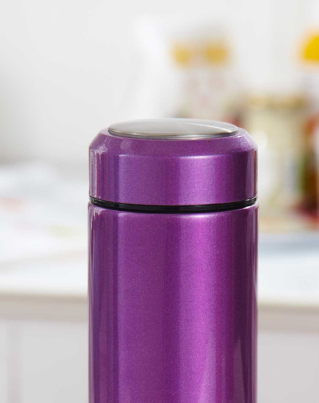 280ml欧式真空不锈钢保温杯紫色