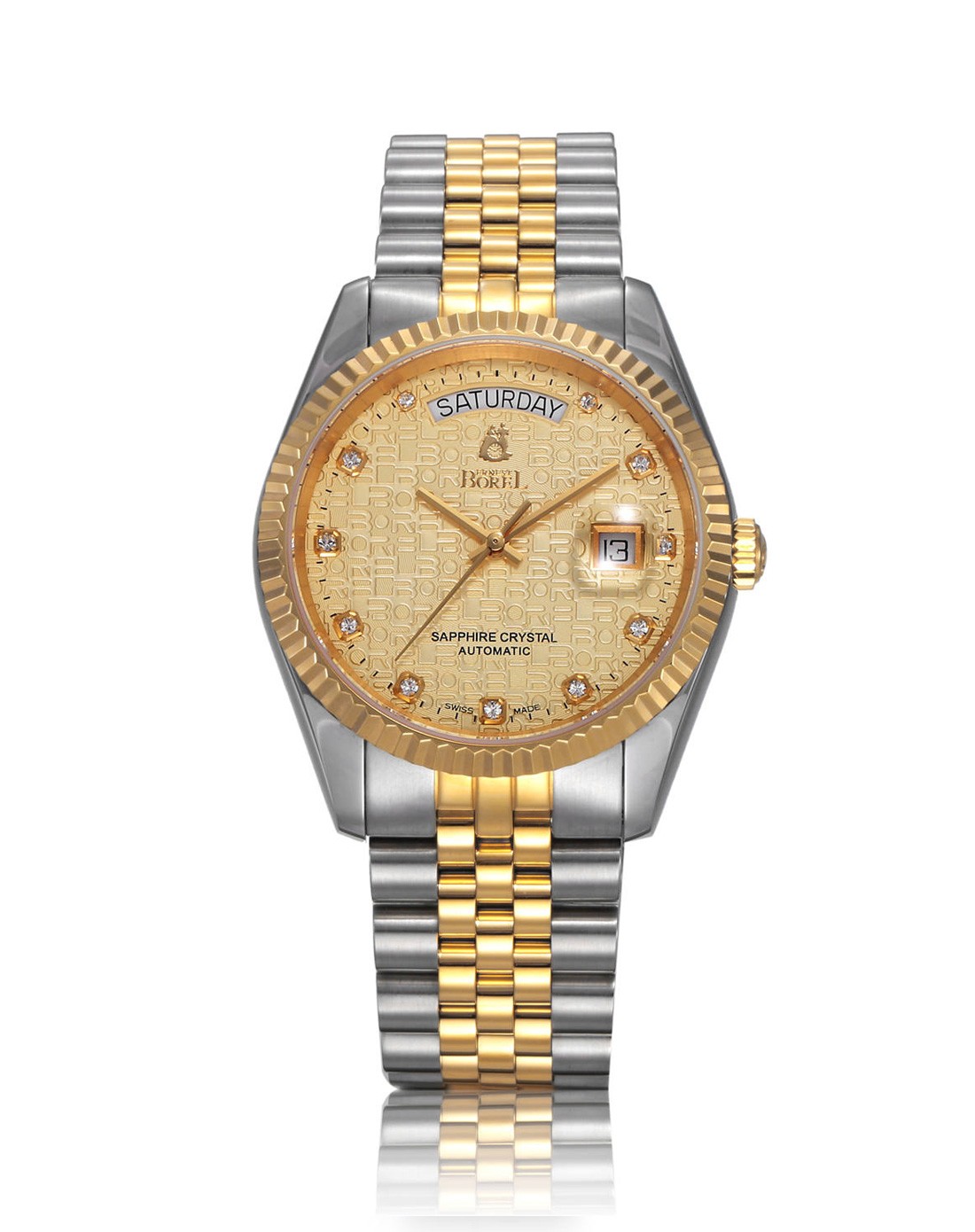 依波路ernestborel布拉克系列机械金色男表gb5028n1999