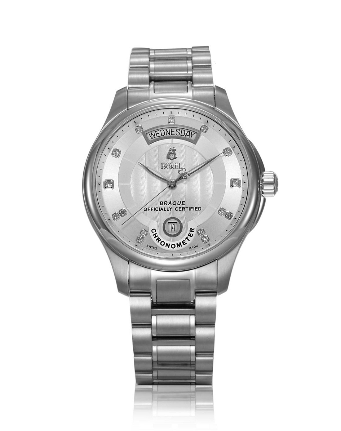 依波路ernestborel布拉克系列机械银色男表gs7350wc32590