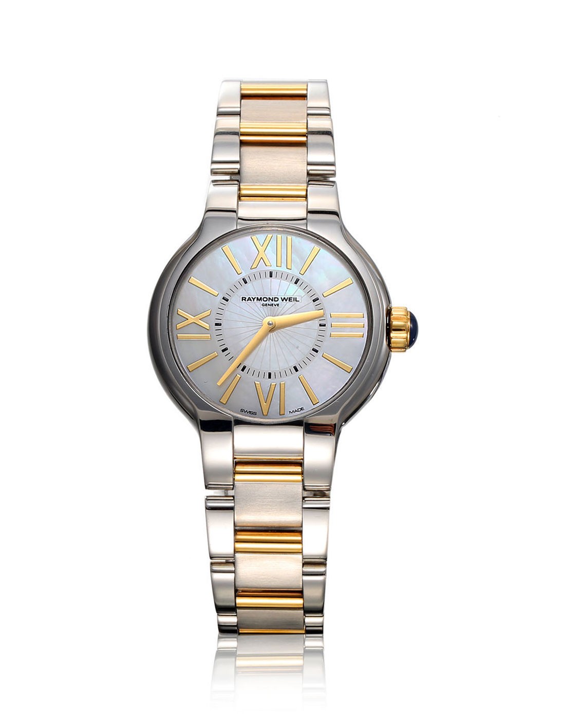 蕾蒙威raymond weil noemia系列石英银白色女表5932-stp-00907