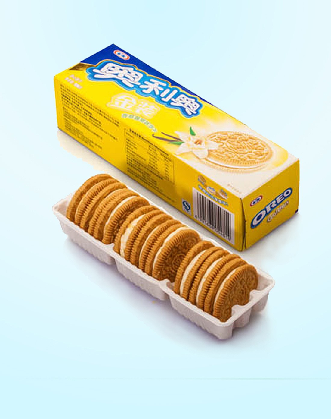 奥利奥健康休闲金装幕斯香草味106g四件起售