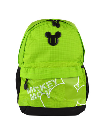 迪士尼disney中性绿色米奇休闲书包