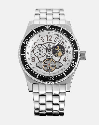 德国腕表原装进口burgmeisterr硬朗钢带男款机械表