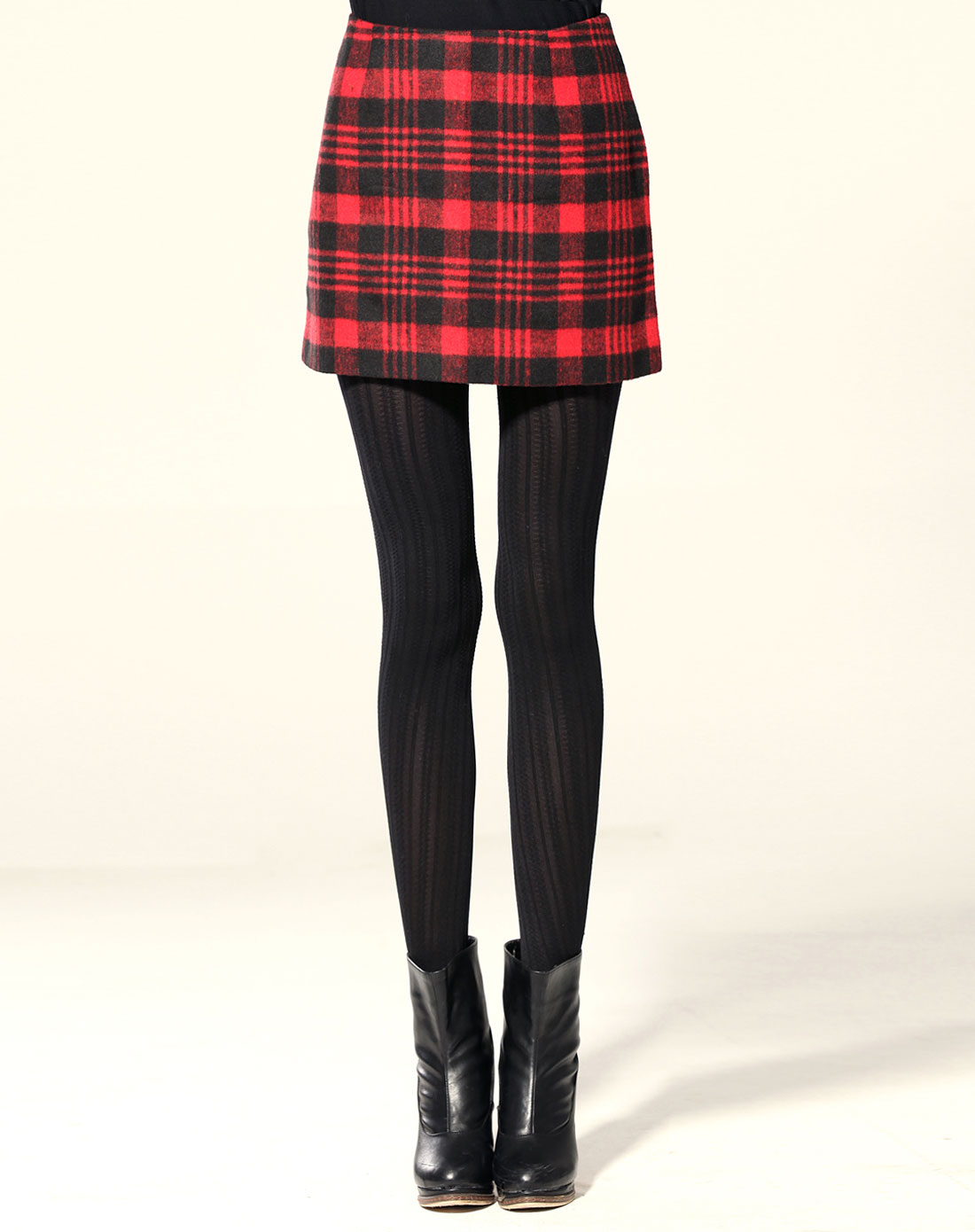 经典苏格兰格纹短裙