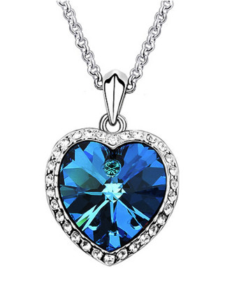 泰坦尼克号纪念项链海洋之心