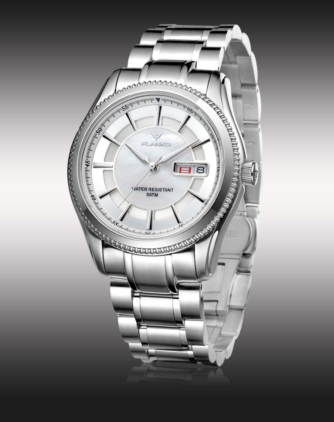 唯品专供款进口全自动机械蓝宝石商务休闲男款