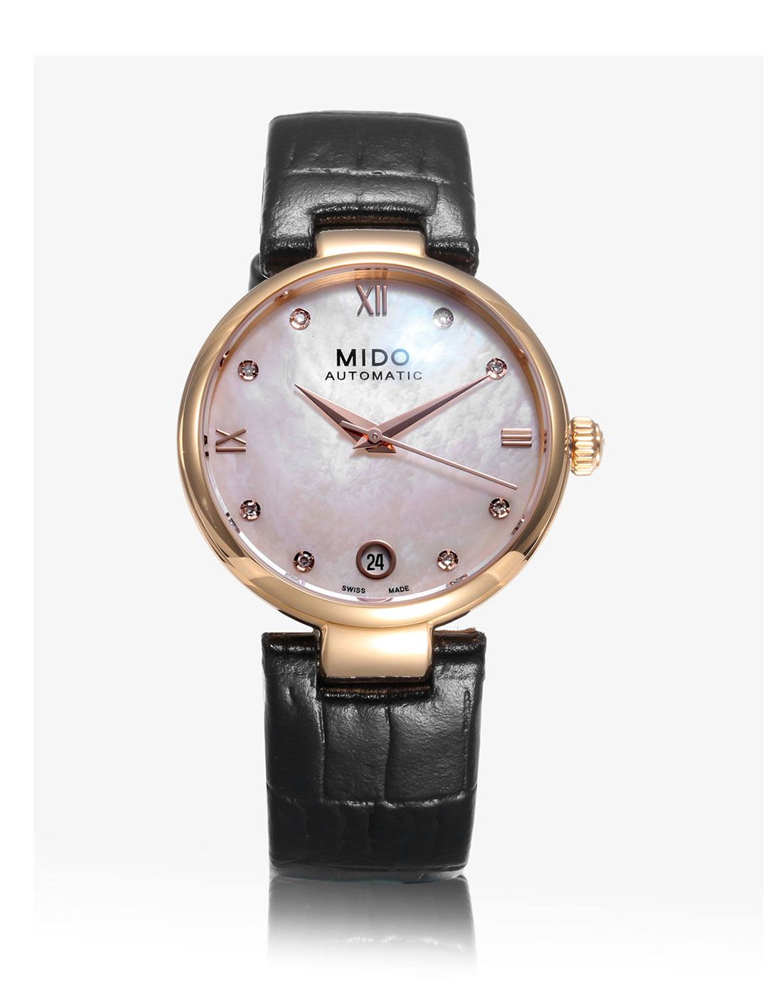 mido 贝伦赛丽系列自动机械白贝母色女表m022.207.36.116.00