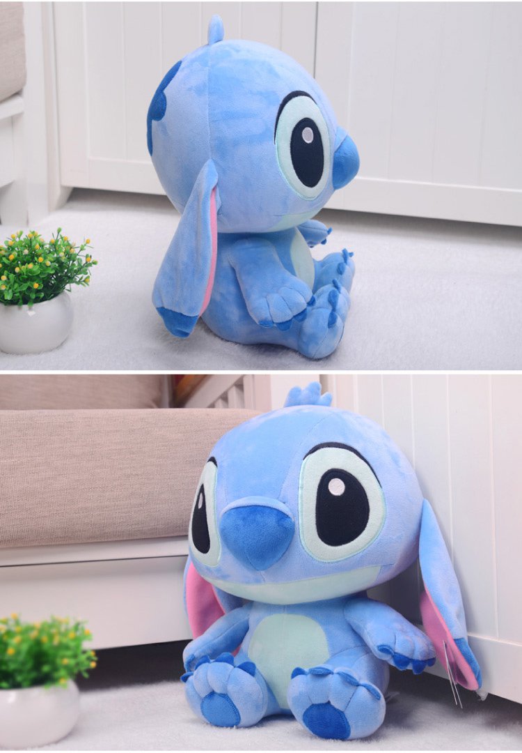 正版16寸坐式史迪奇经典款毛绒公仔坐高40cm