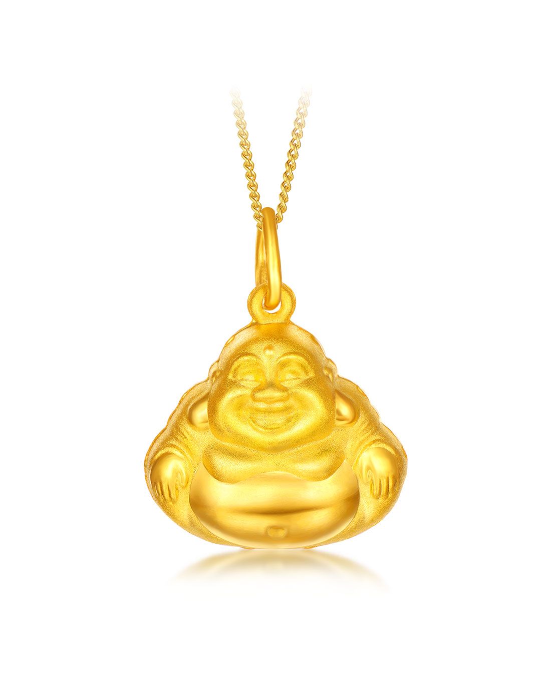 足金佛光普照金佛吊坠(计价/不含链)约5.15g