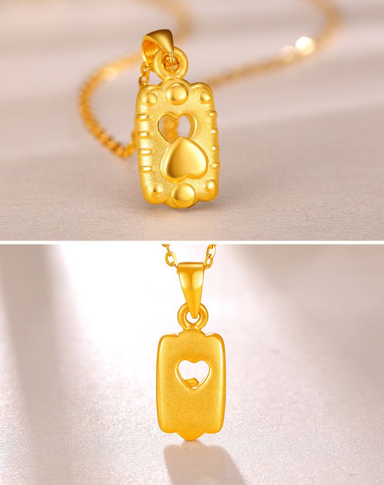 金至尊足金婚庆九宝系列鞋子尺子镜子吊坠定价不含链