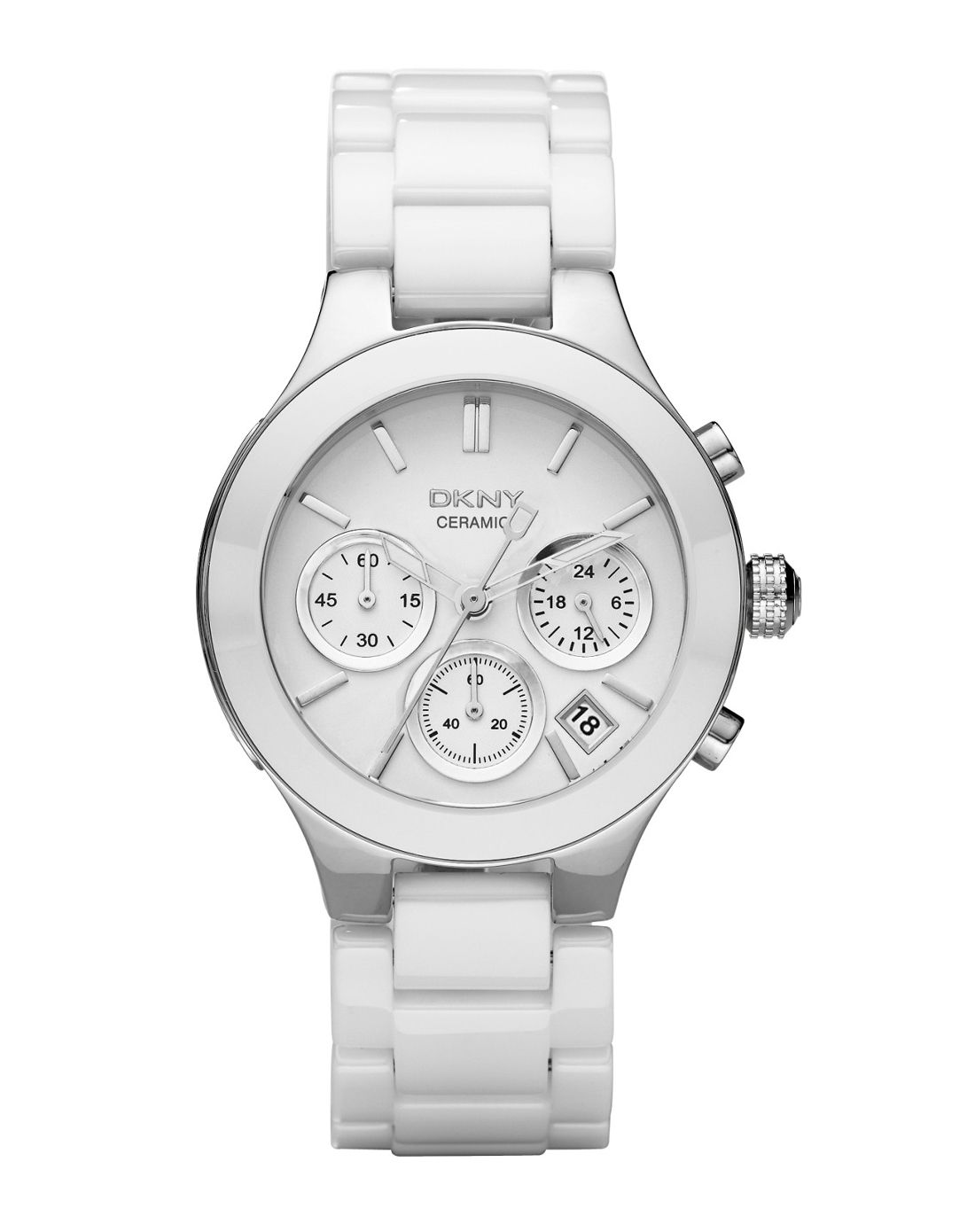 dkny时尚陶瓷系列石英女表