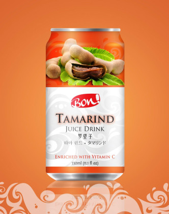 3件起售bon酸爽罗望子特色果汁新加坡热情果汁330ml