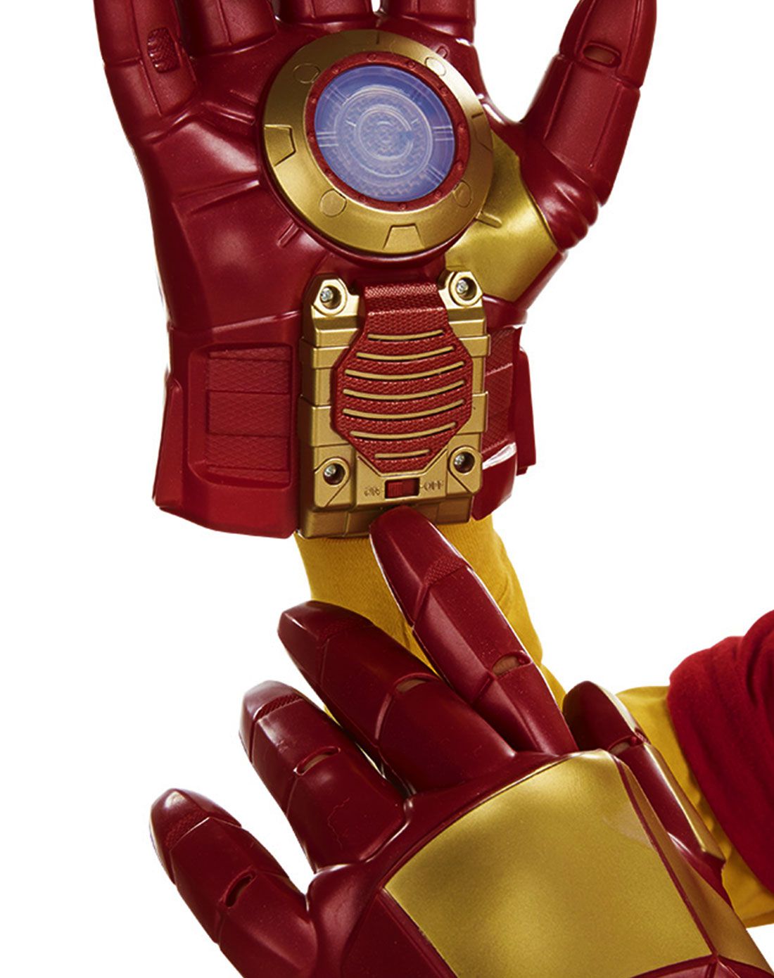 炫酷钢铁侠发光盔甲手套