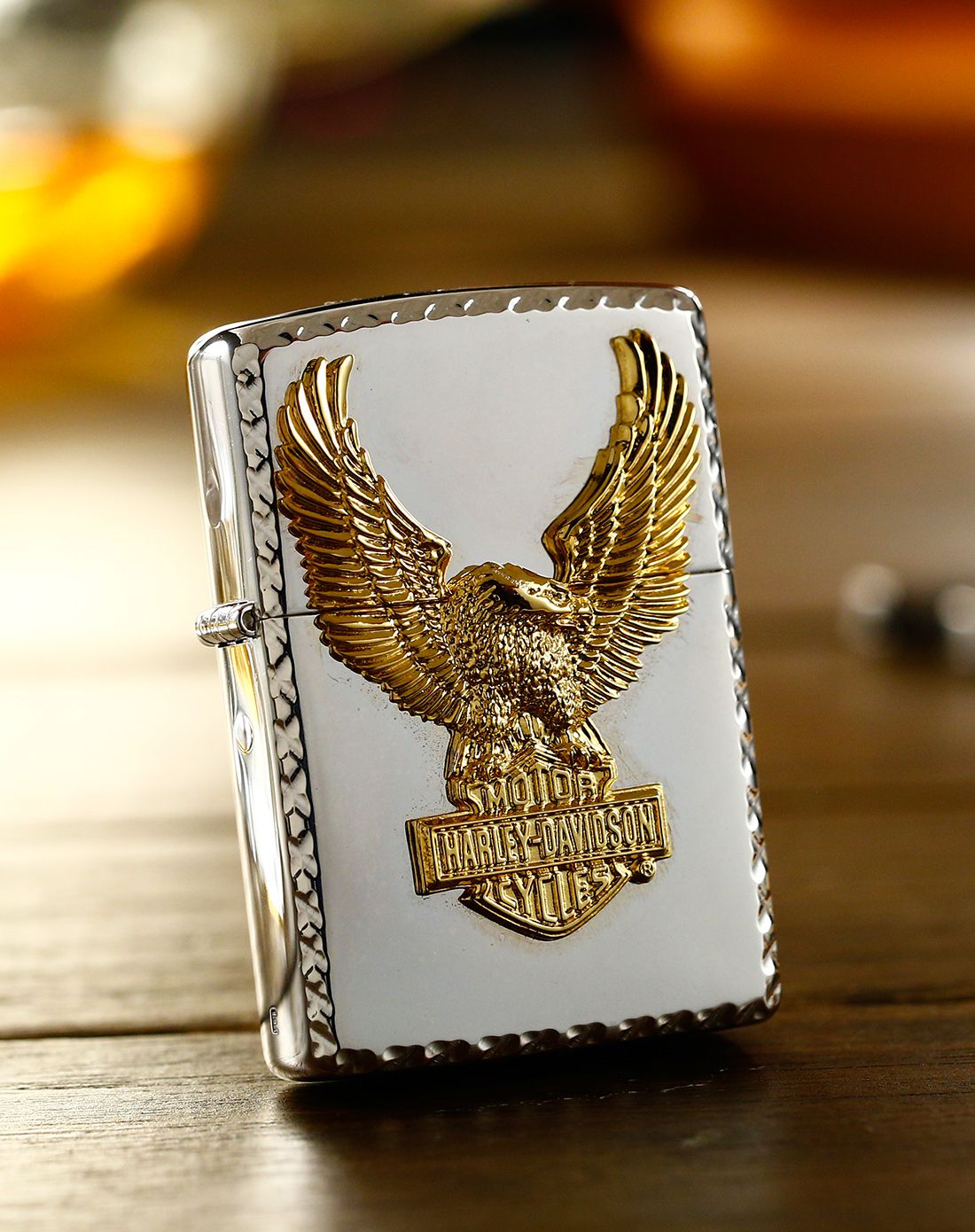 zippo哈雷系列金色雄鹰展翅hdp21