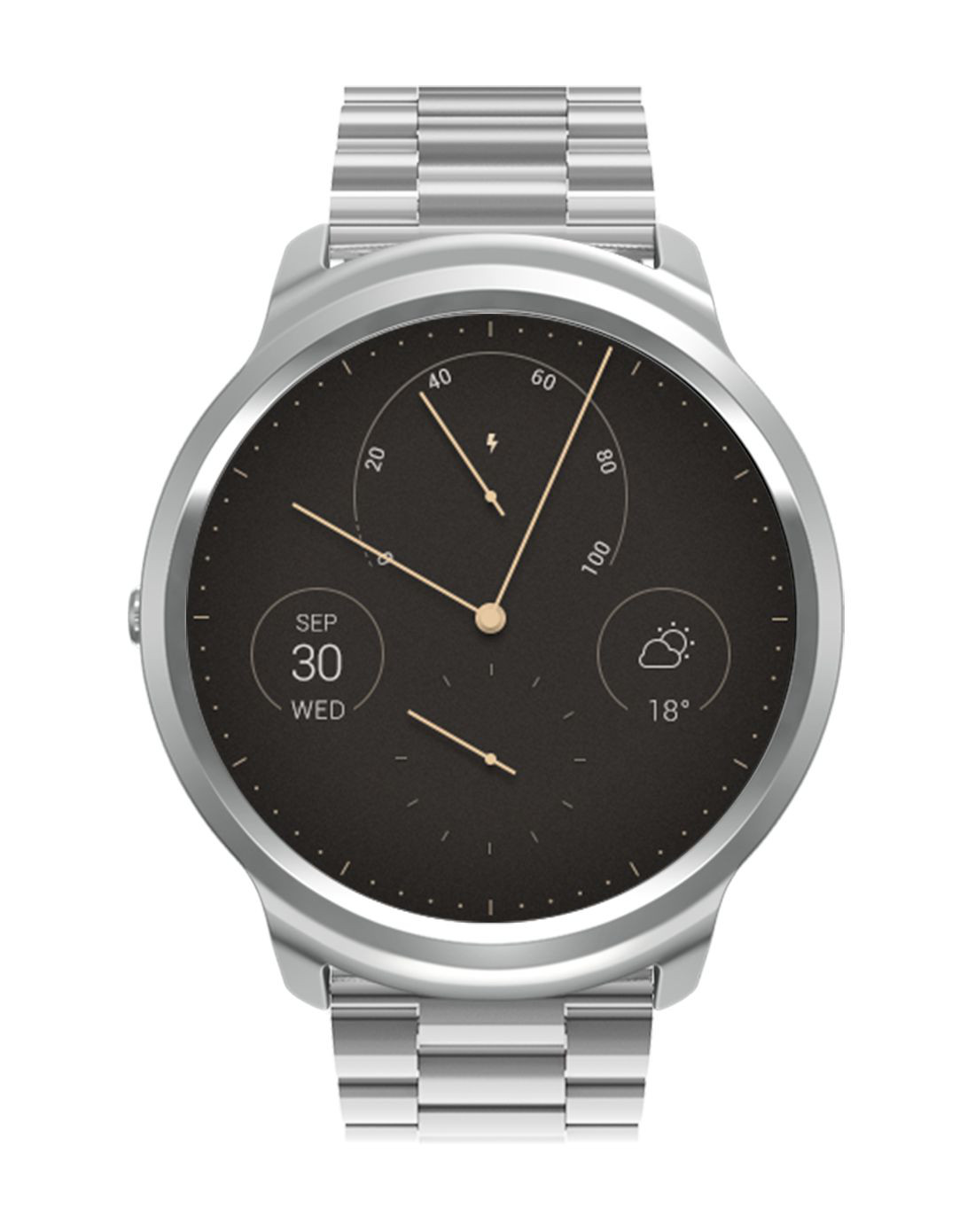 ticwatch 一表多戴 多种表盘供选择智能手表 精钢版