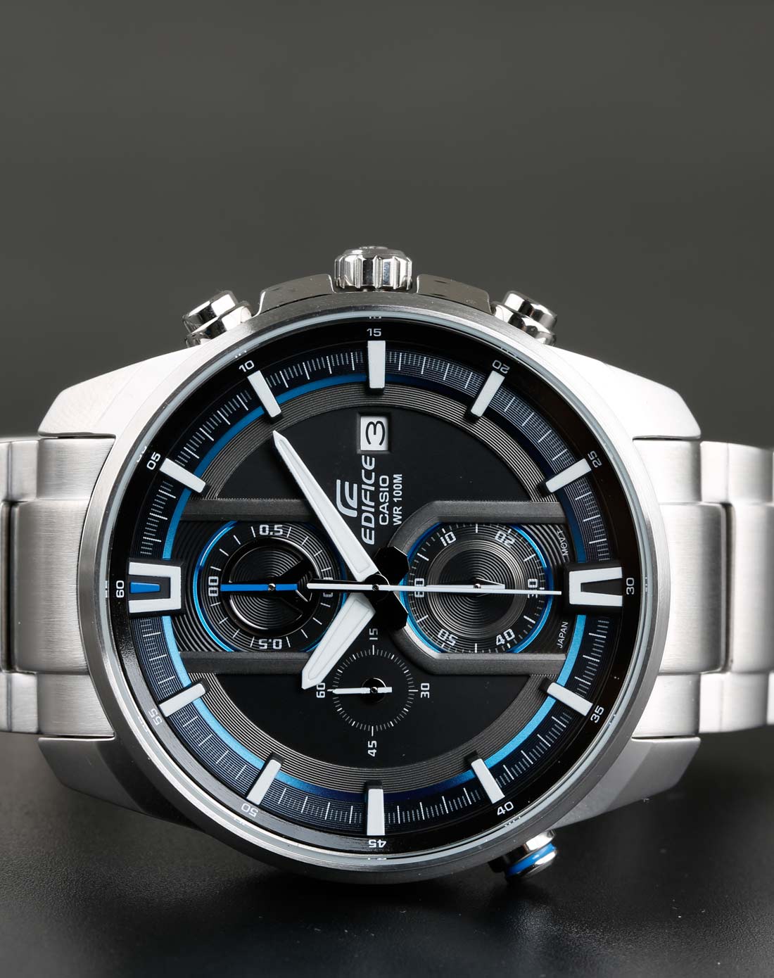 卡西欧edifice金属系列钢带石英男表