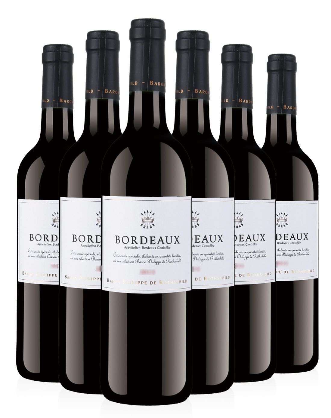 整箱特惠法国菲利普罗思柴尔德男爵精选波尔多干红葡萄