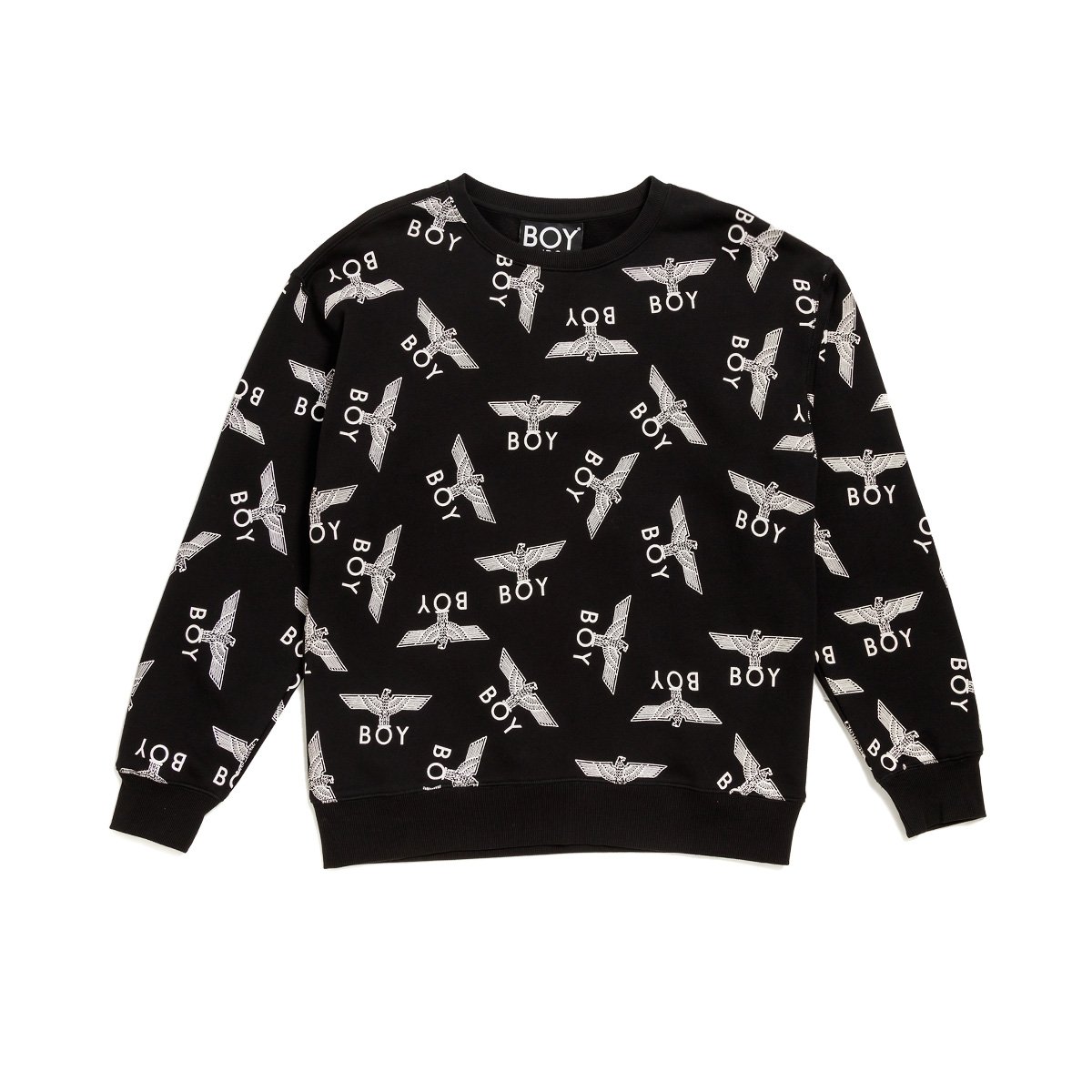 伦敦男孩boy重复图案印花情侣款卫衣