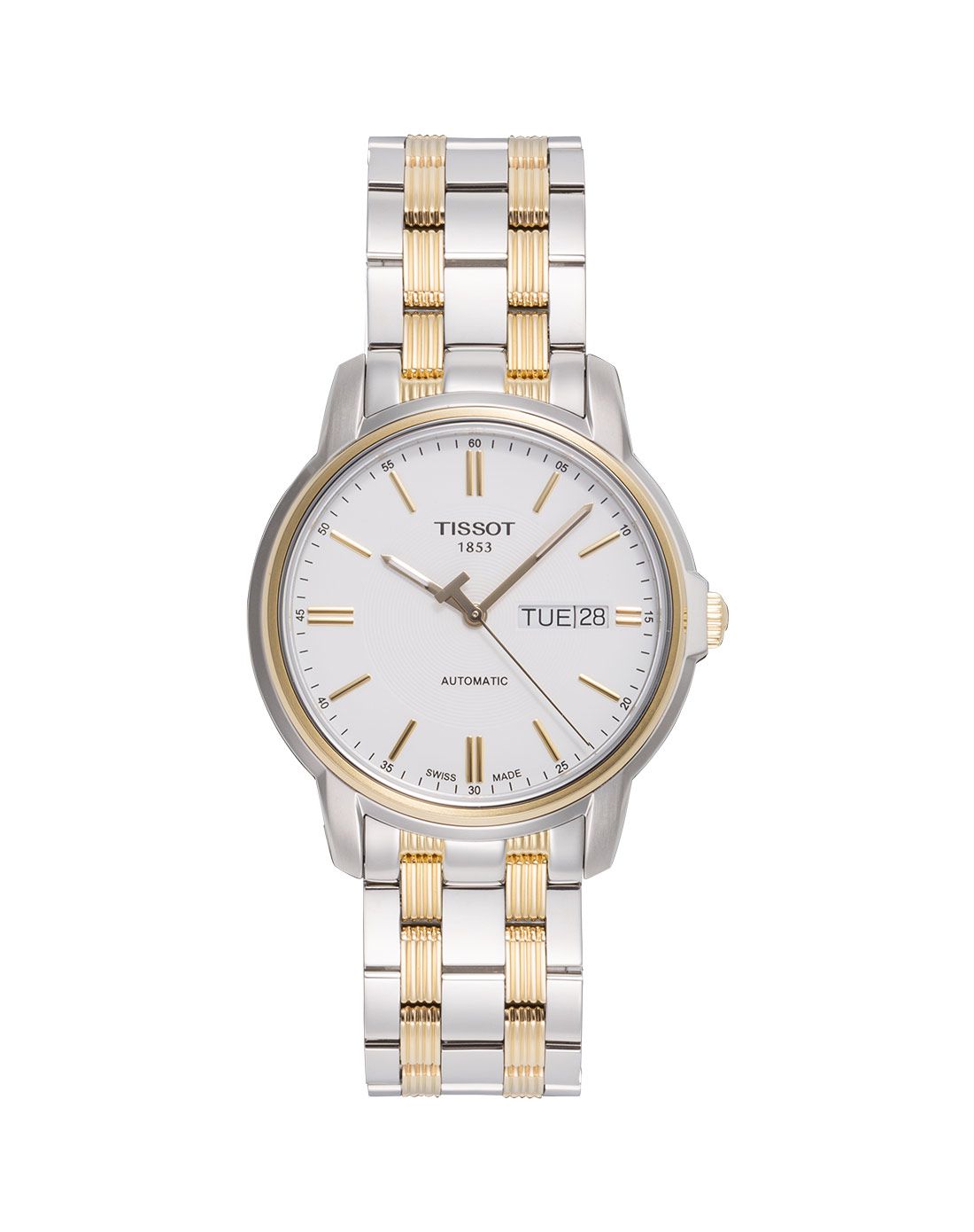 天梭tissot 海星系列白色自动机械男表t065.430.22.031.00