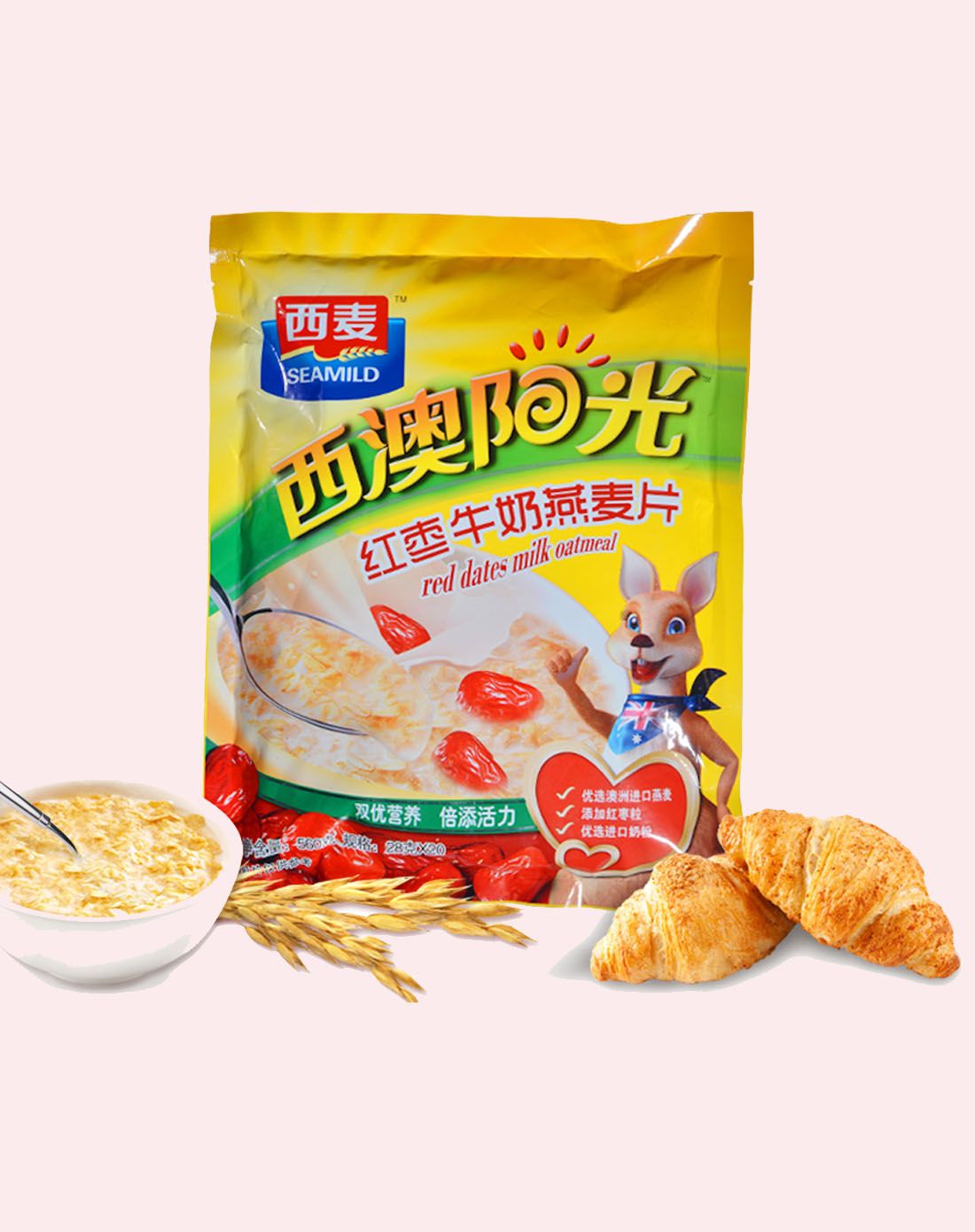 2件起售西麦红枣精选早餐牛奶燕麦片560g
