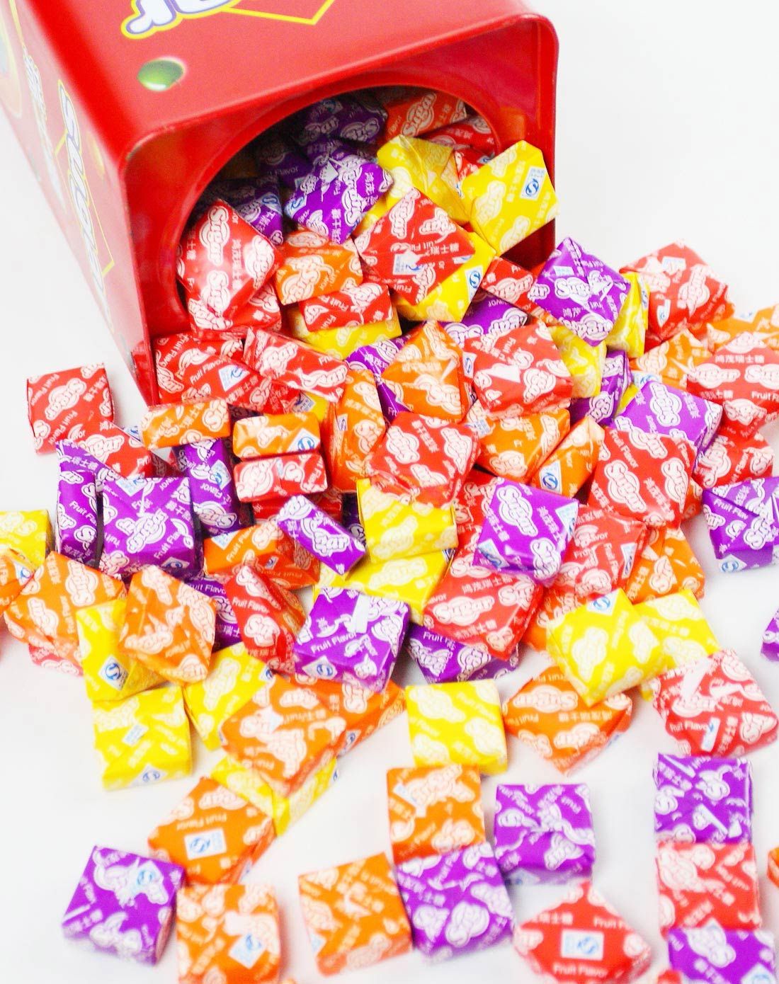 2件起售百味园瑞士糖308g混合水果口味软糖