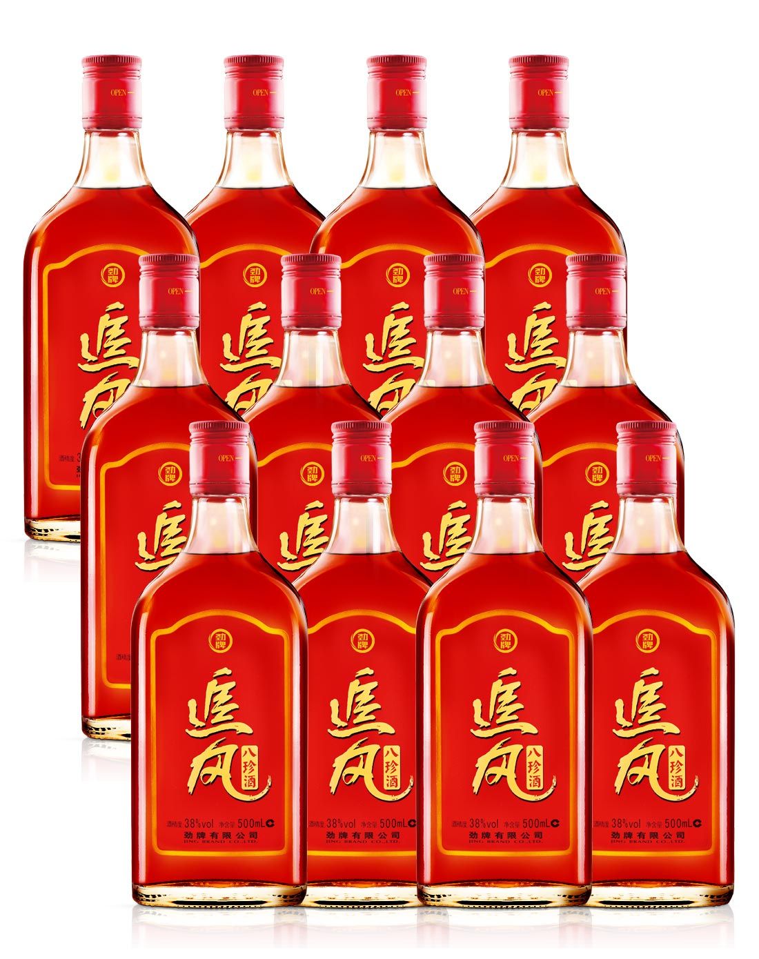 追风八珍酒38度500ml12
