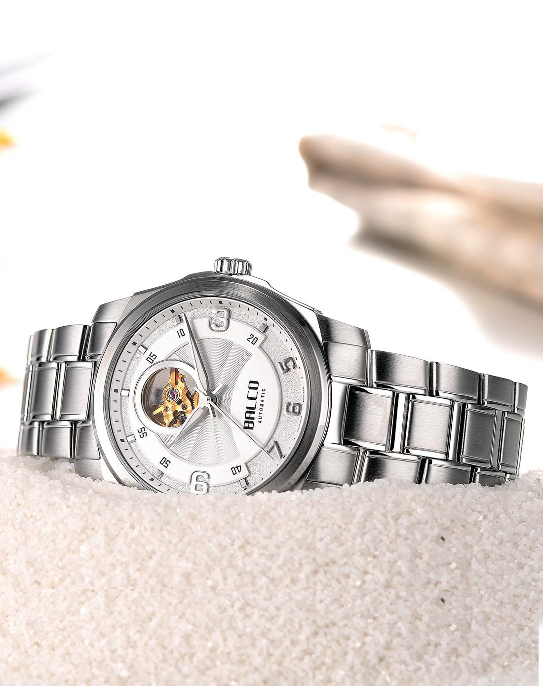 拜戈 balco 专柜同步 型动系列镂空机械男表