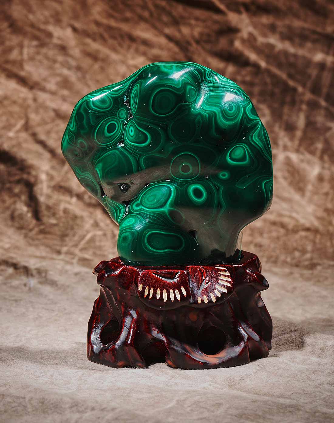 非洲.赞比亚天然孔雀石原玉石精品摆件(dg-15er)