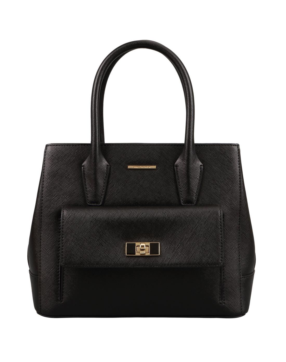 danielhechter黑色牛皮革女款手提包