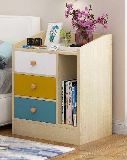 简易床头柜简约现代置物架床边卧室收纳柜北欧迷你小型柜子储物柜